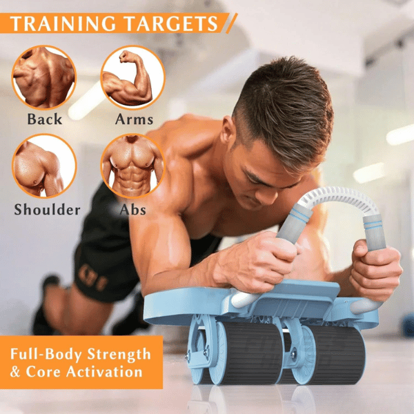 Automatic Abdominal Exercise Roller With Elbow Support